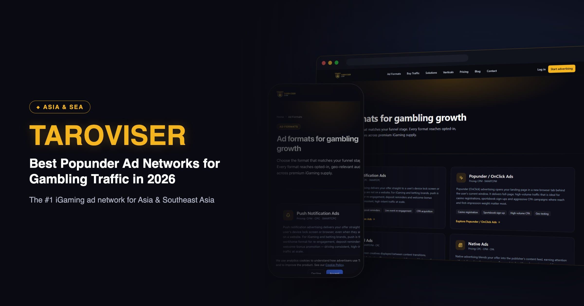 Best Popunder Ad Networks for Gambling Traffic in 2026